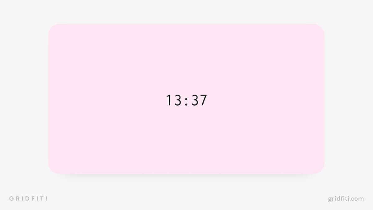 Pastel New Tab Clock