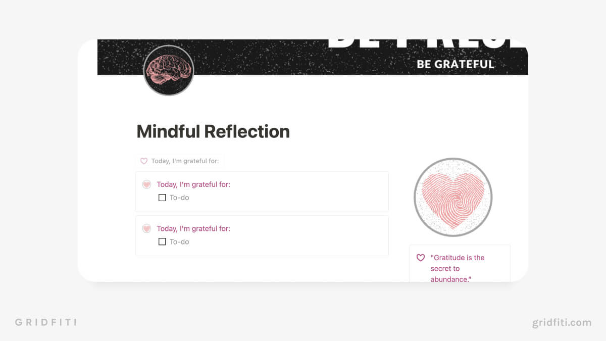 Mindful Reflection Second Brain
