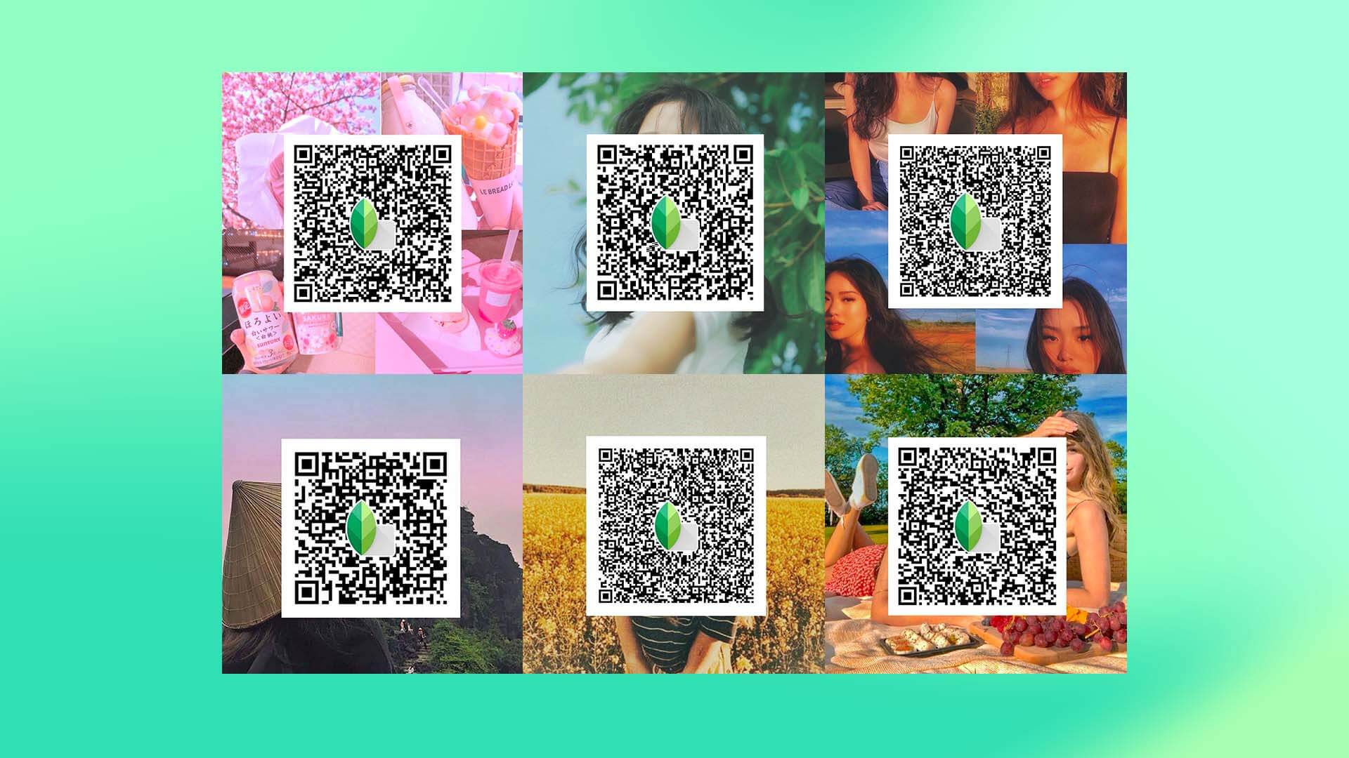 Hướng dẫn cách sử dụng Snapseed qr codes green background Đơn giản nhất