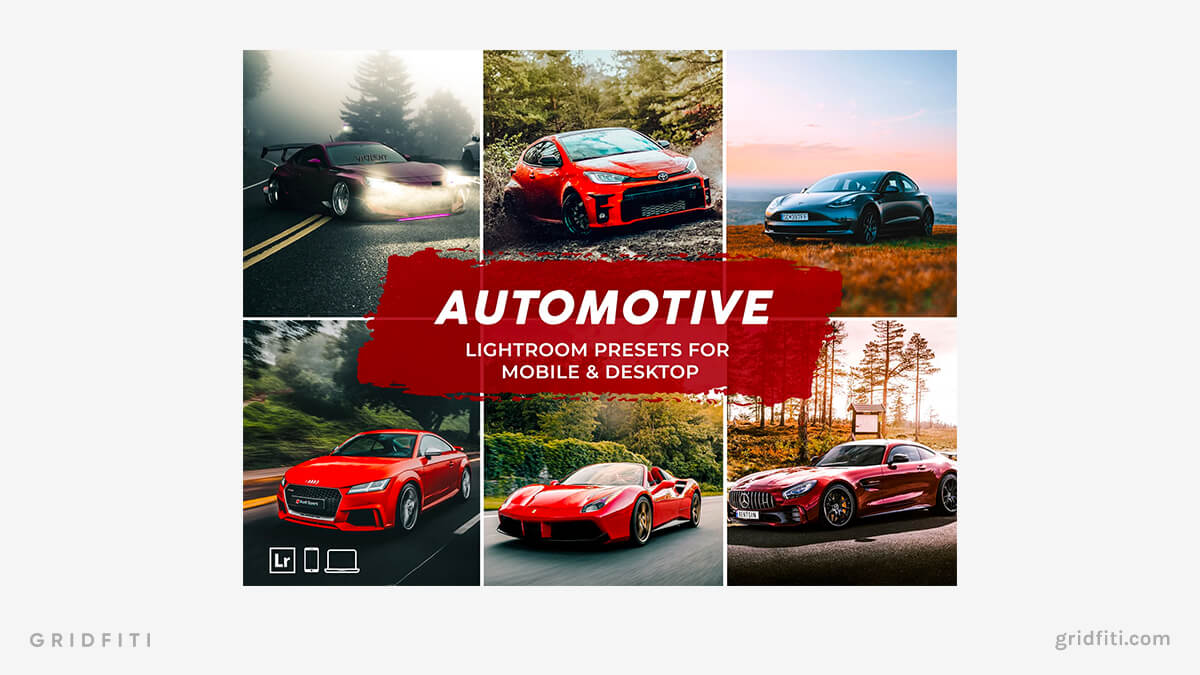 Soft Automotive Lightroom Presets