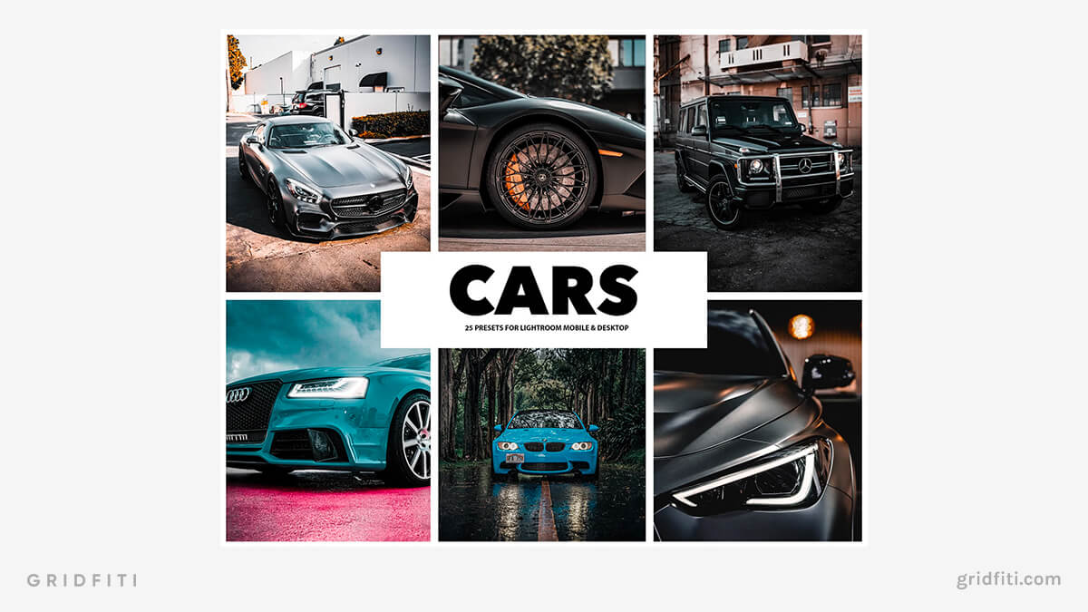 Dark Matte Car Presets