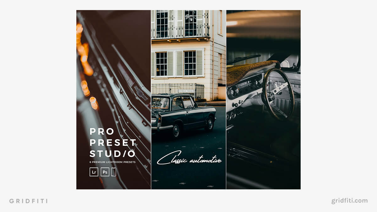 Pro Studio Presets for Car Photography