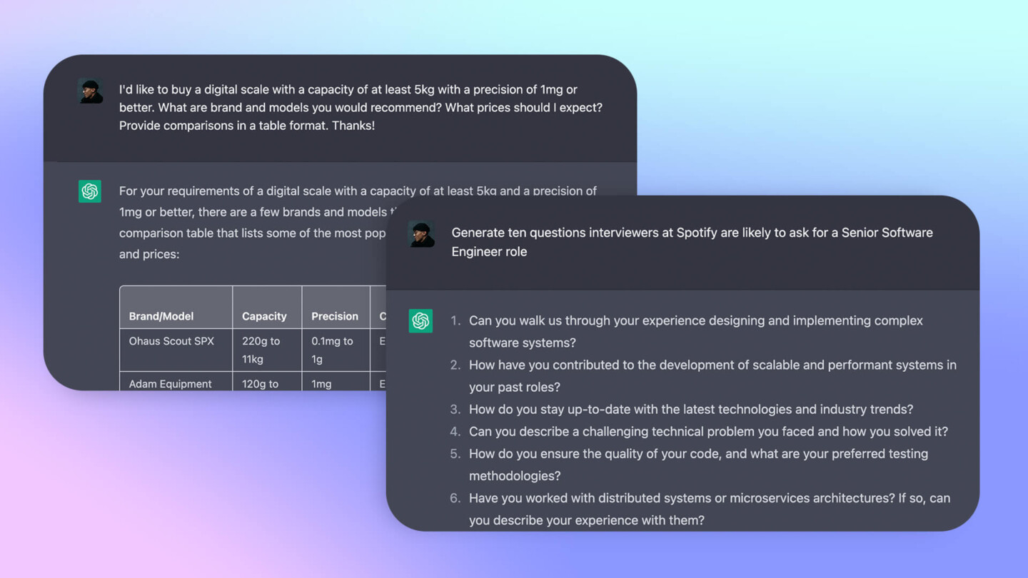 ChatGPT Examples & Ideas