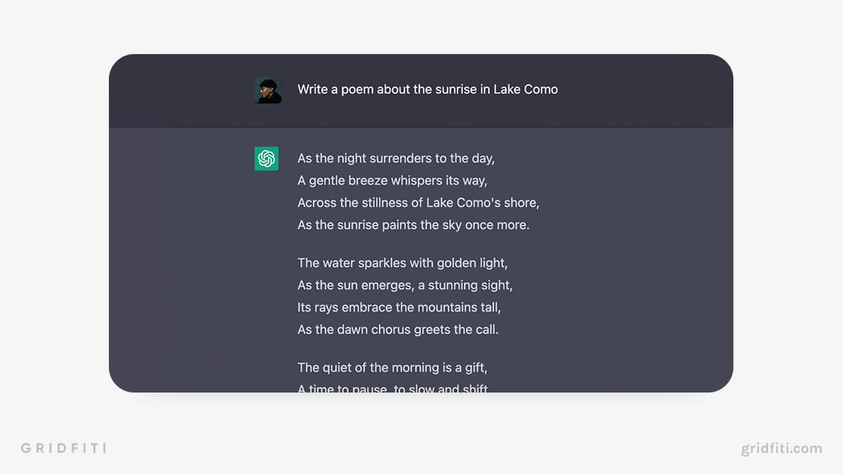 Compose Poems with ChatGPT