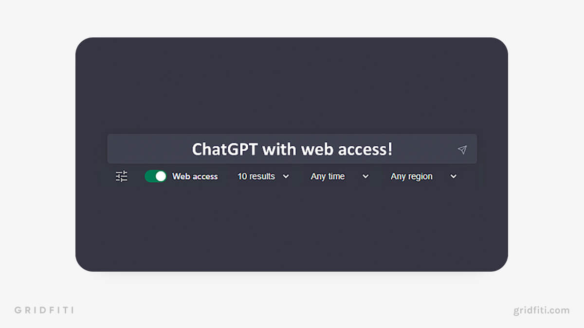 WebChatGPT: ChatGPT with internet access