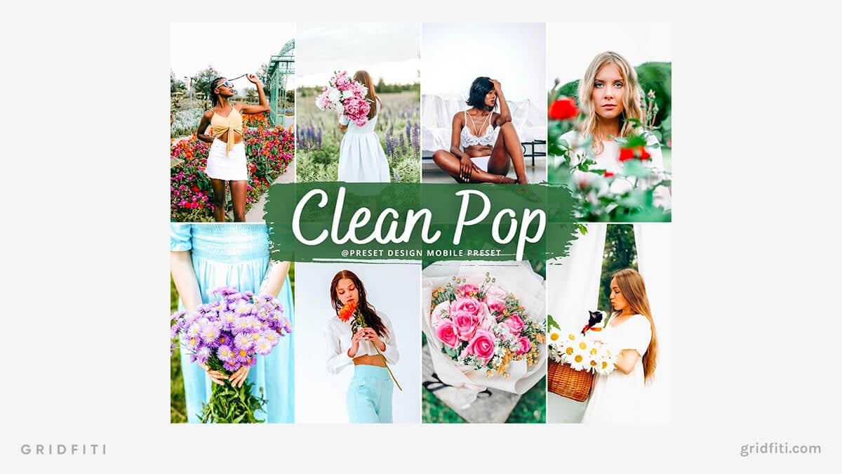 Clean Pop Lightroom Presets