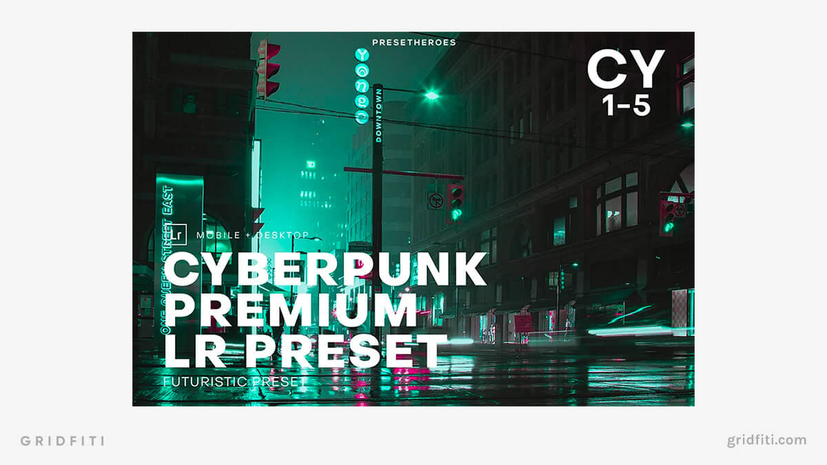 Cyberpunk Premium Lightroom Presets