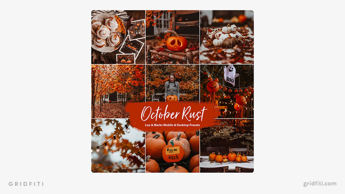 October Rust Lightroom Presets