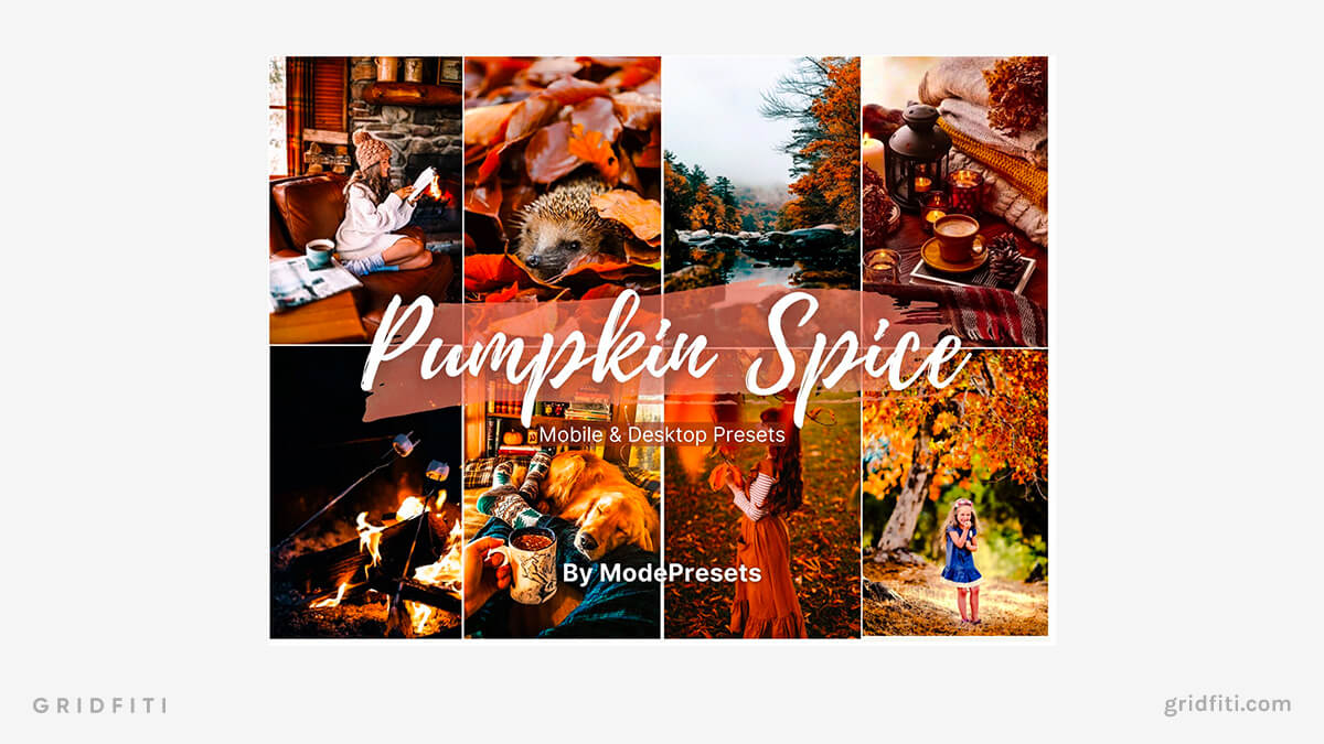 Pumpkin Spice Fall Lightroom Presets