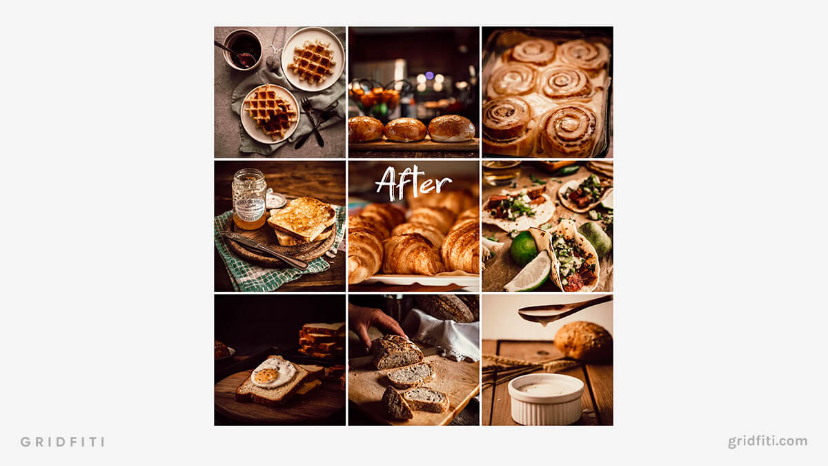 Food & Warmth Lightroom Presets