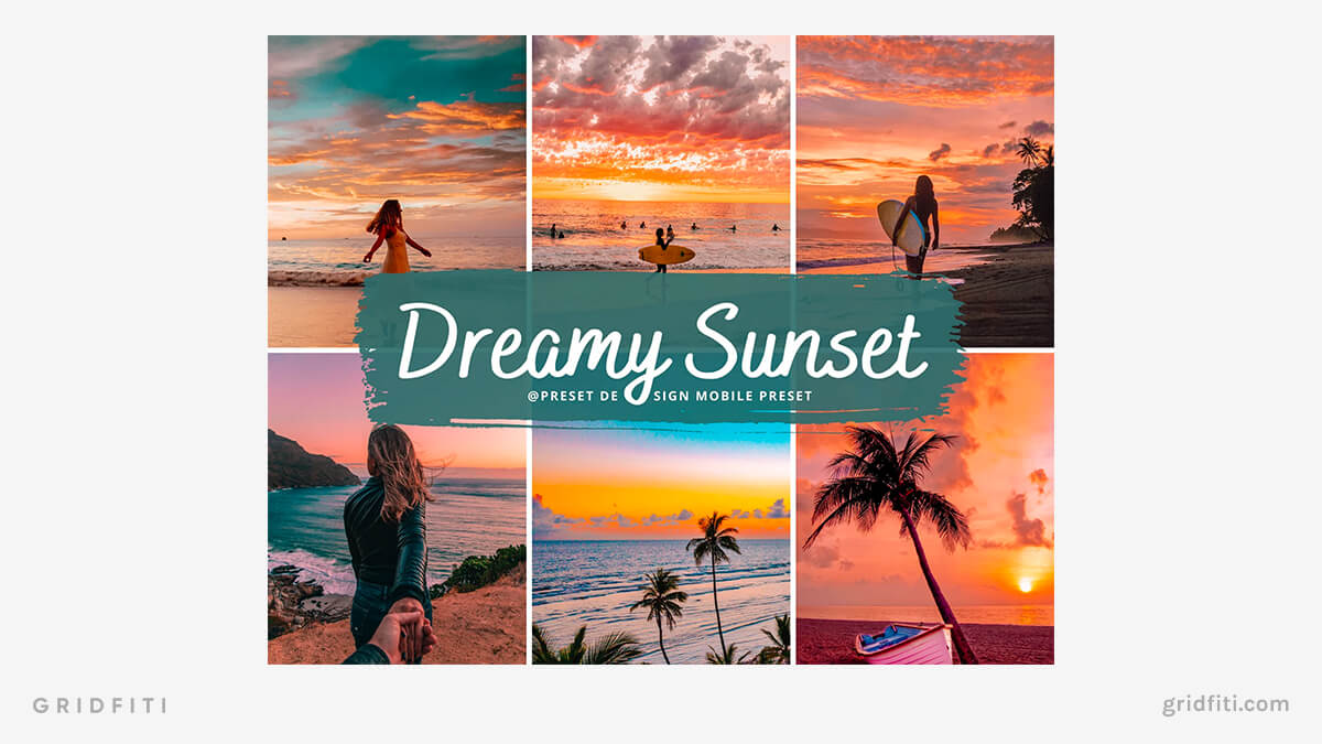 Dreamy Sunset Lightroom Presets