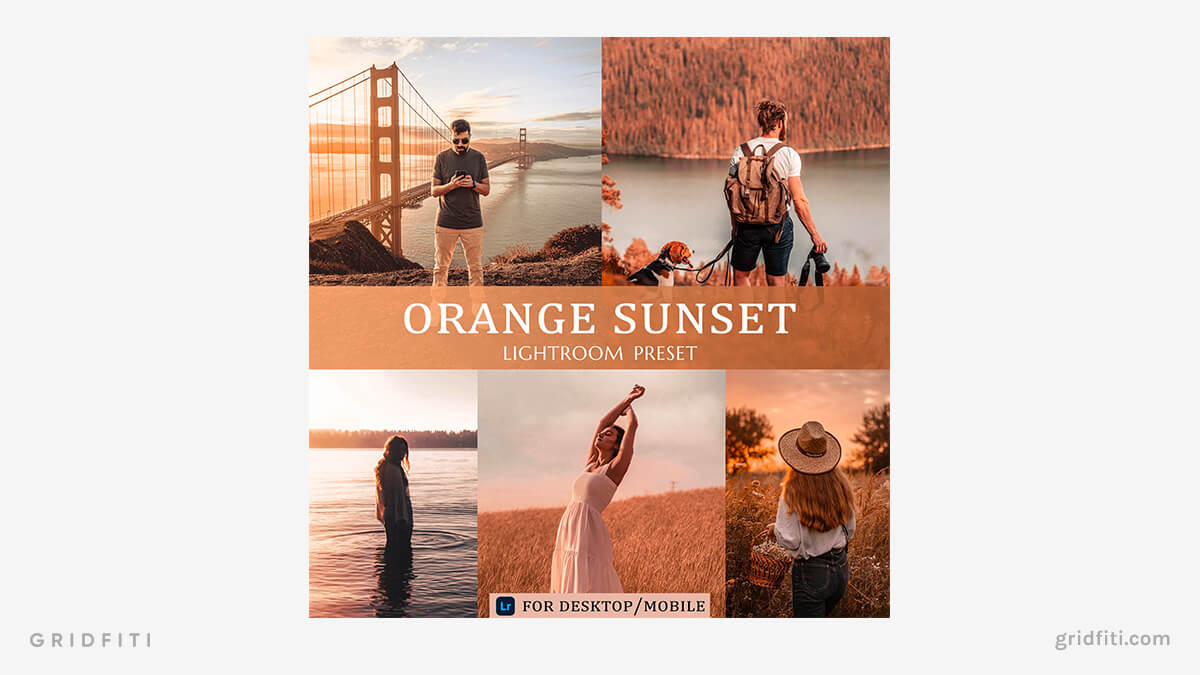 Orange Sunset Presets for Lightroom