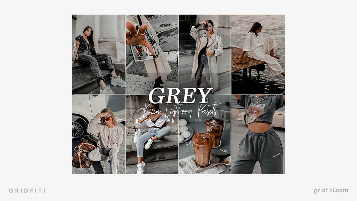 Grey Minimal Lightroom Presets for Mobile