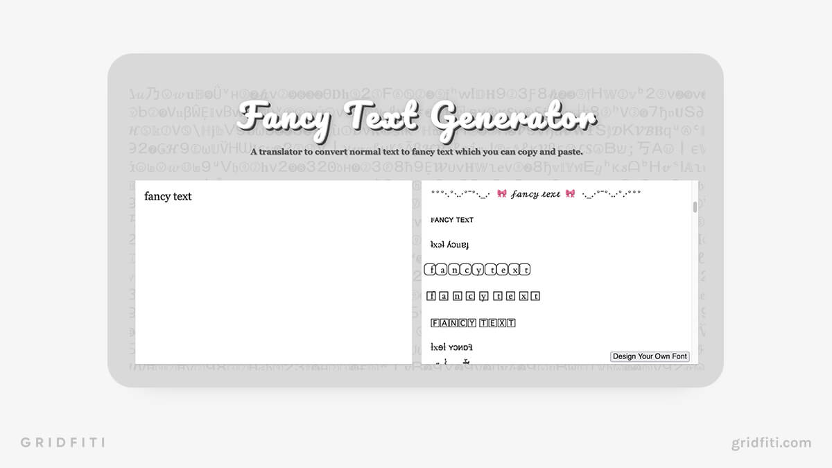 Fancy Text Generator for Google Docs