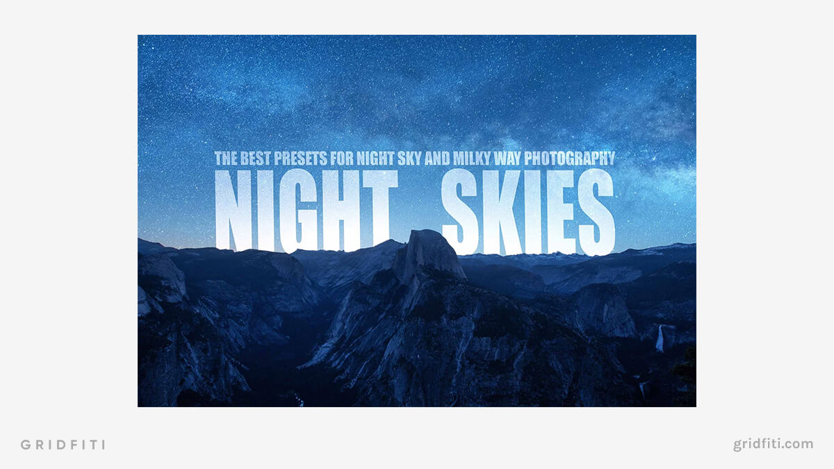 Night Skies Lightroom Presets