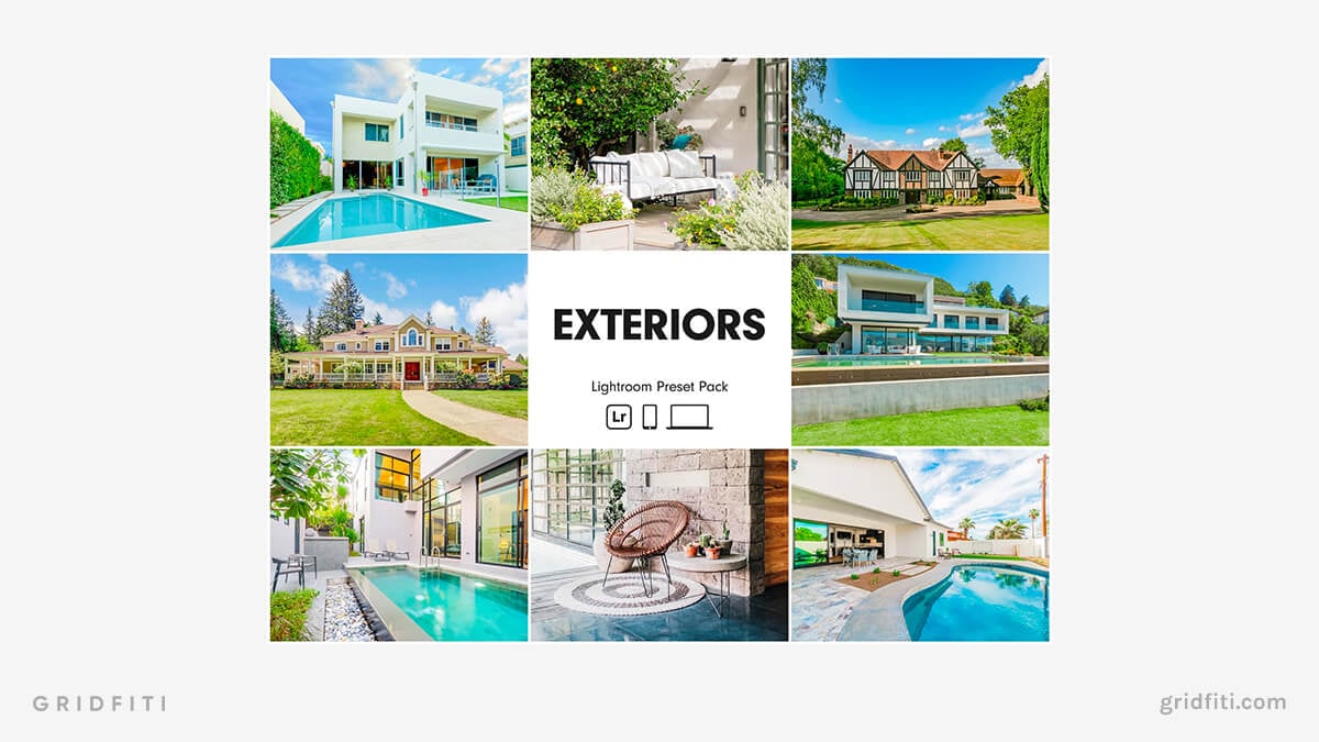 Real Estate Exterior Lightroom Presets