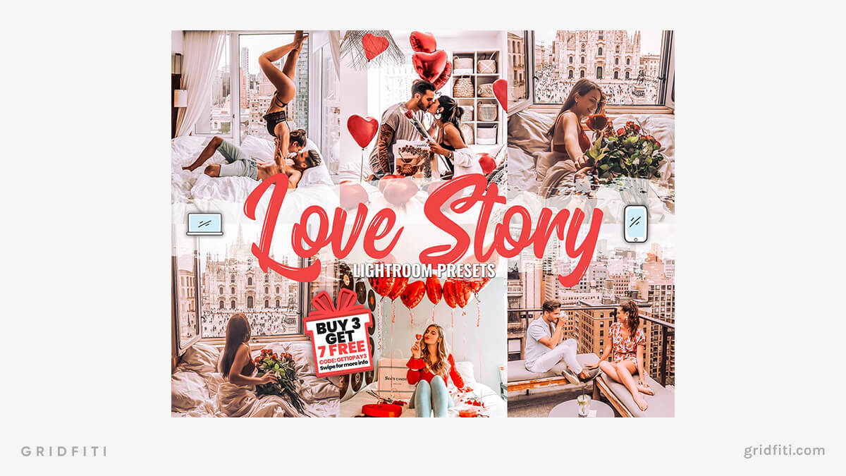 Love Story Red Presets