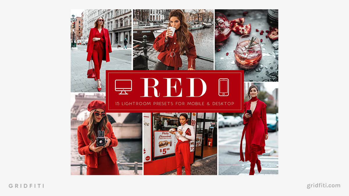 Red Presets for Mobile & Desktop