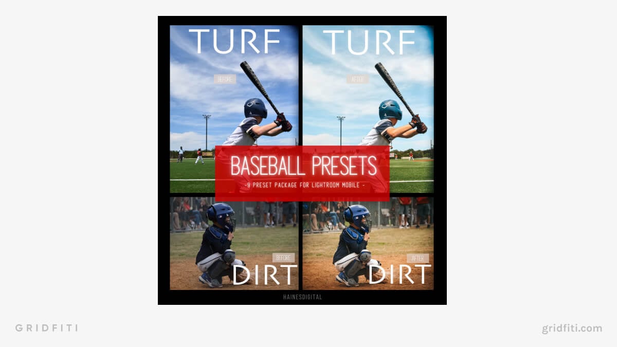 Baseball Turf Presets for Mobile