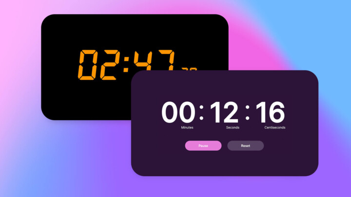 Aesthetic Stopwatch Timers