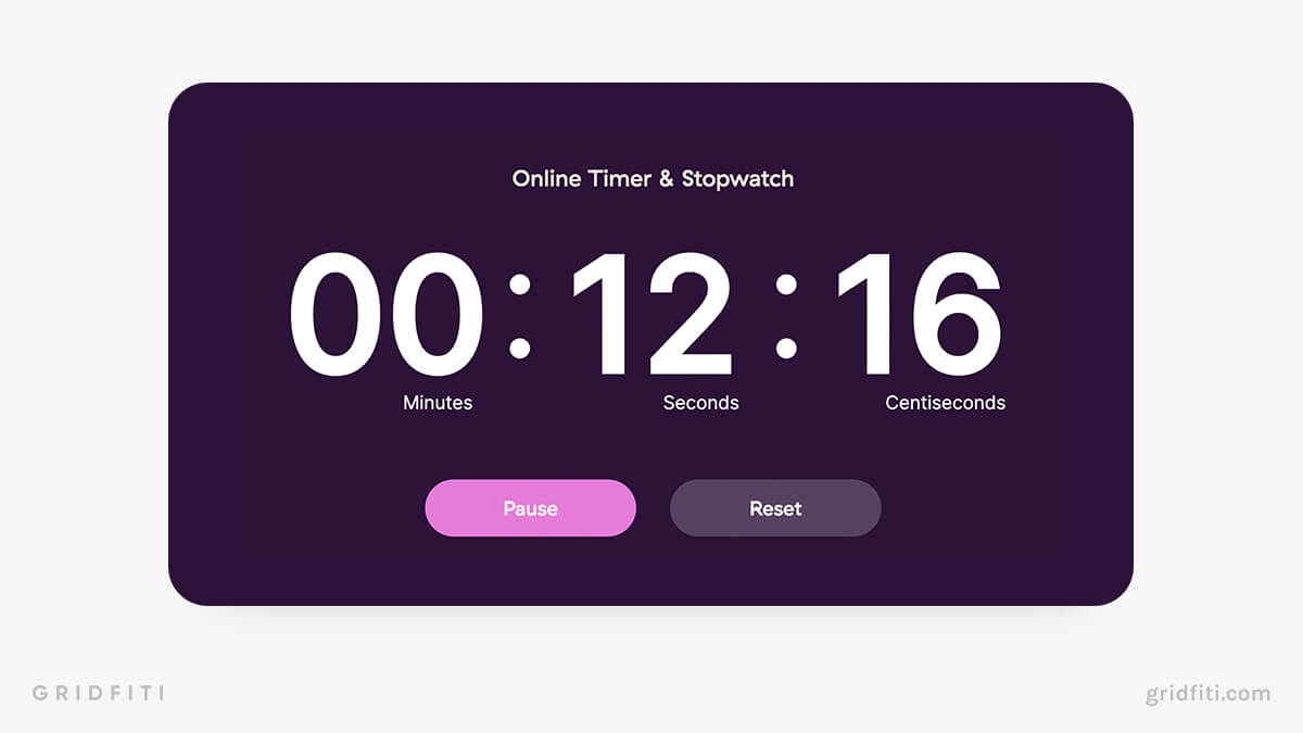 Rocket Timer Online Stopwatch