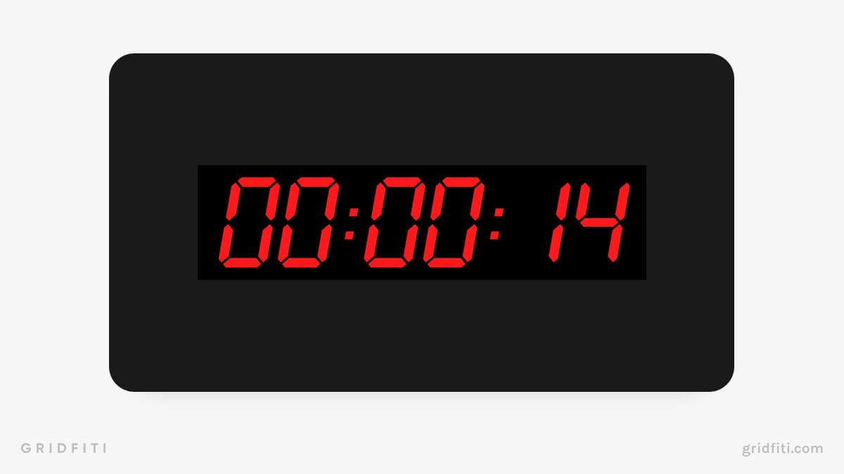 Animated Digital Timer