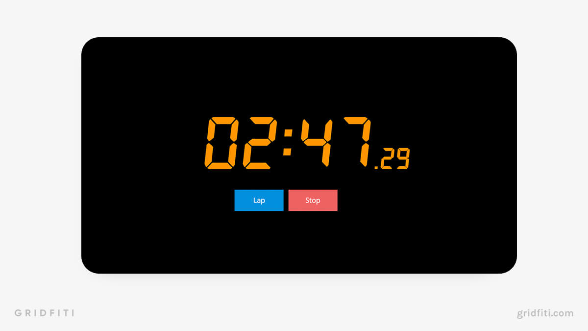 vClock Stopwatch Timer