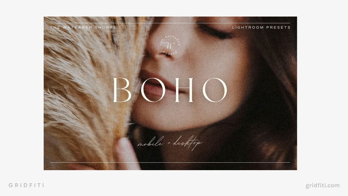 Boho Film Lightroom Presets