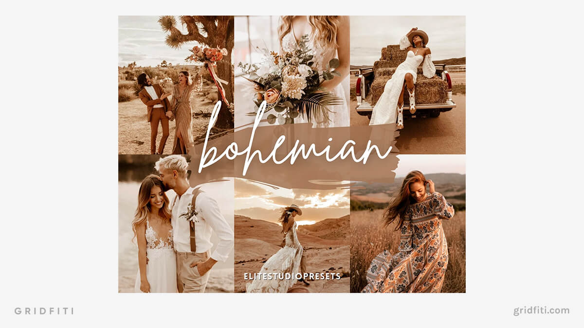 Bohemian Golden Presets