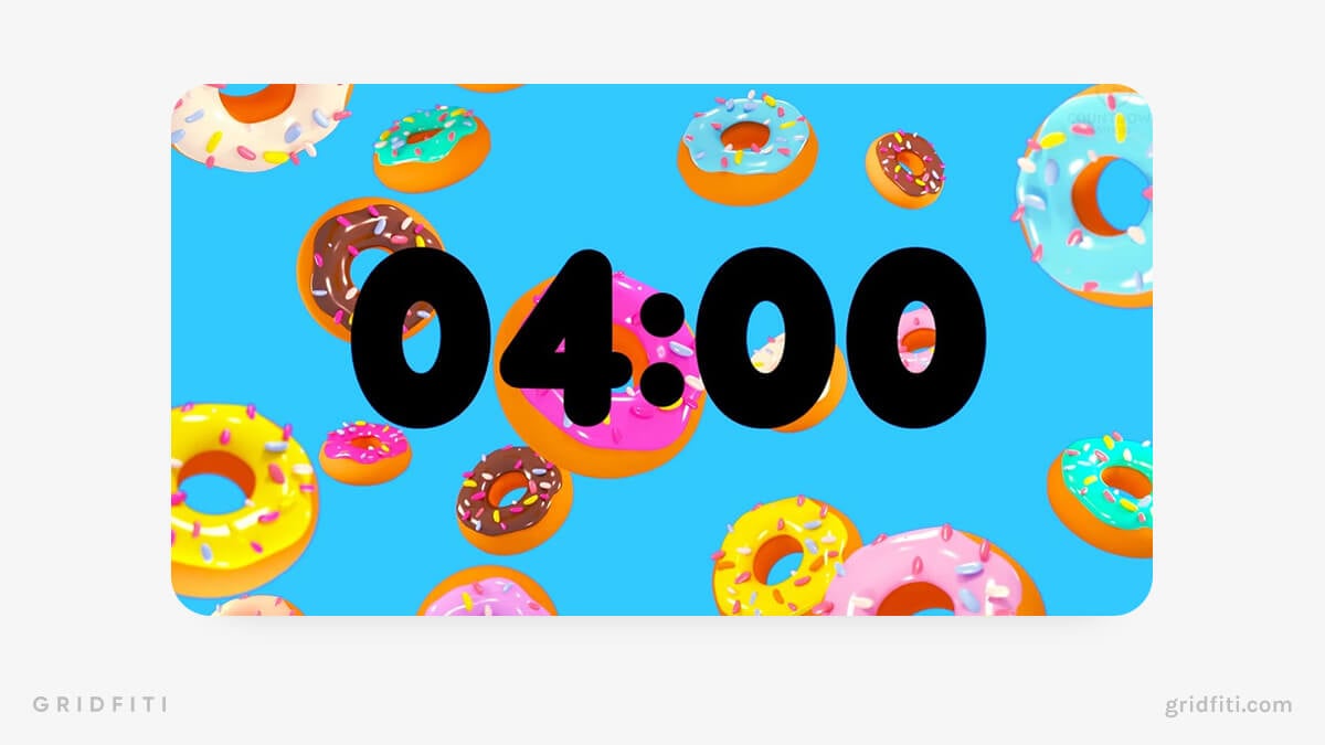 Donut Timer Video