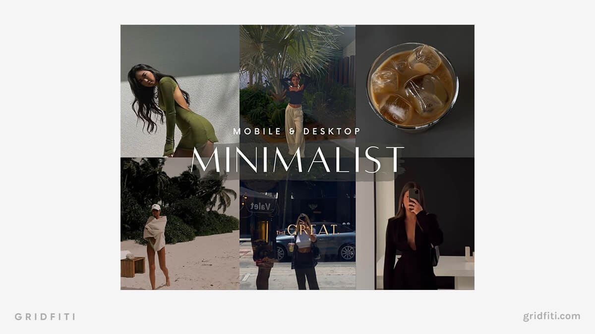 Minimalist Fashion Presets