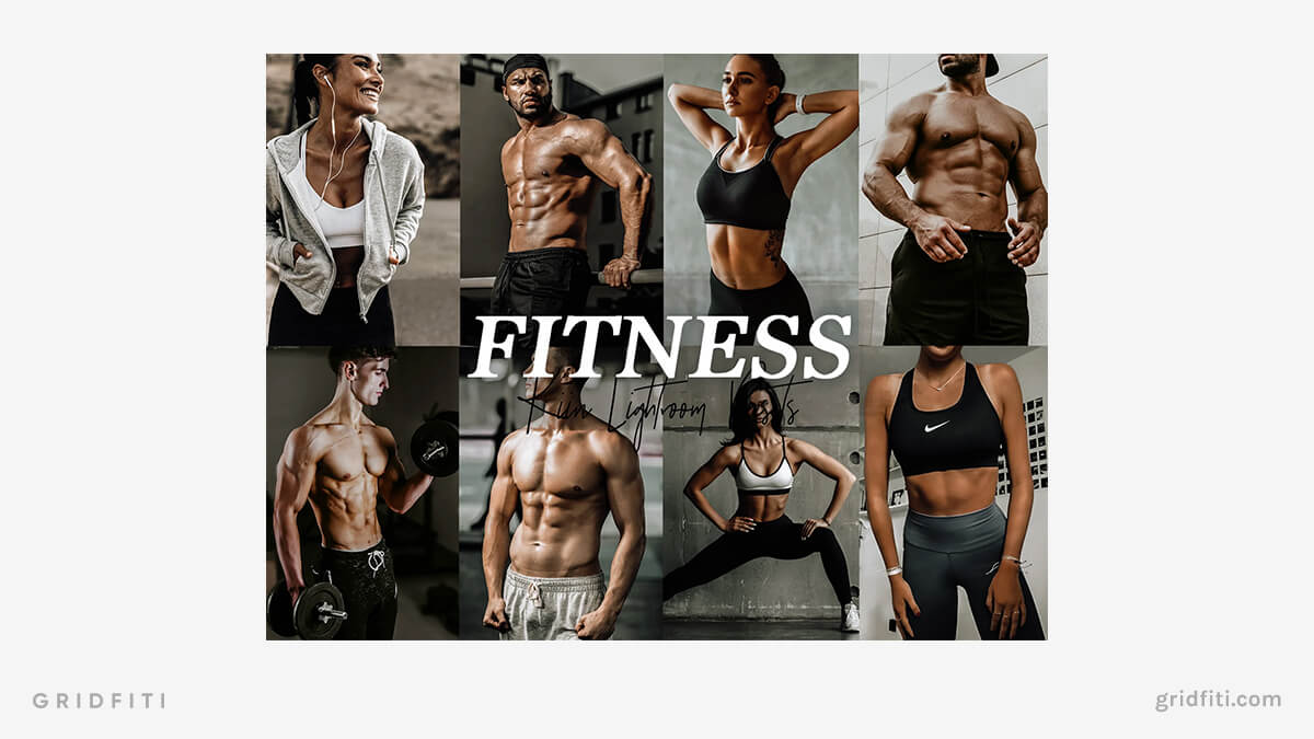 ▷ Presets grátis para editar fotografias fitness