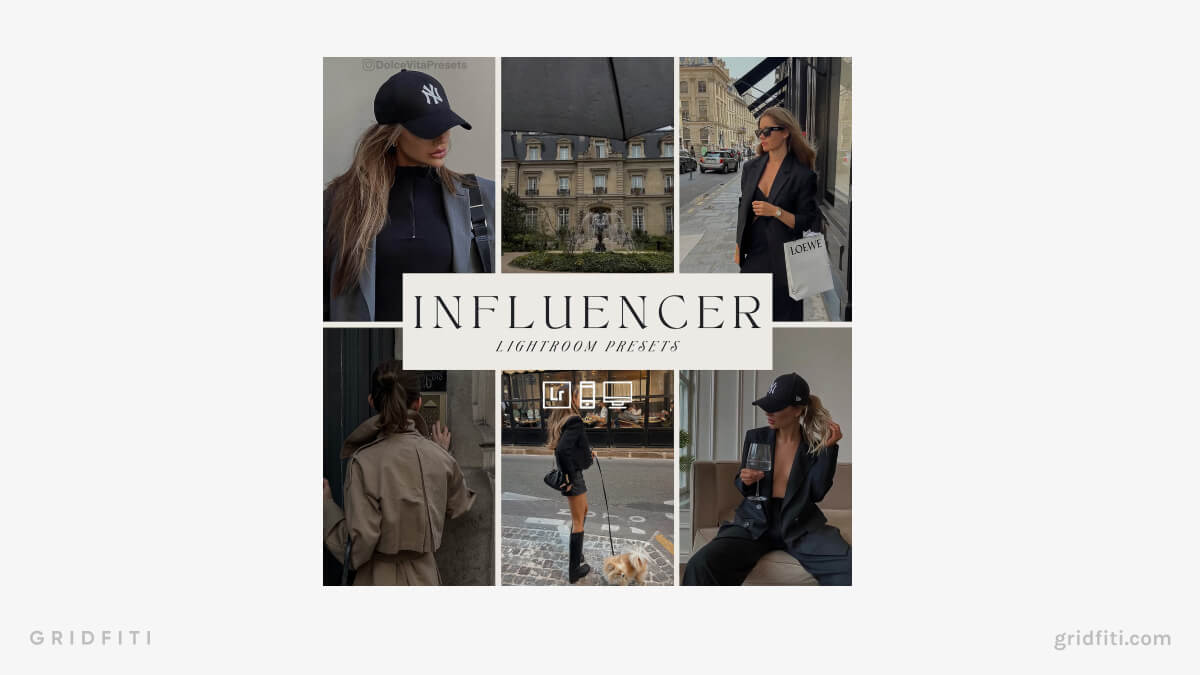 Luxury Influencer Lightroom Presets