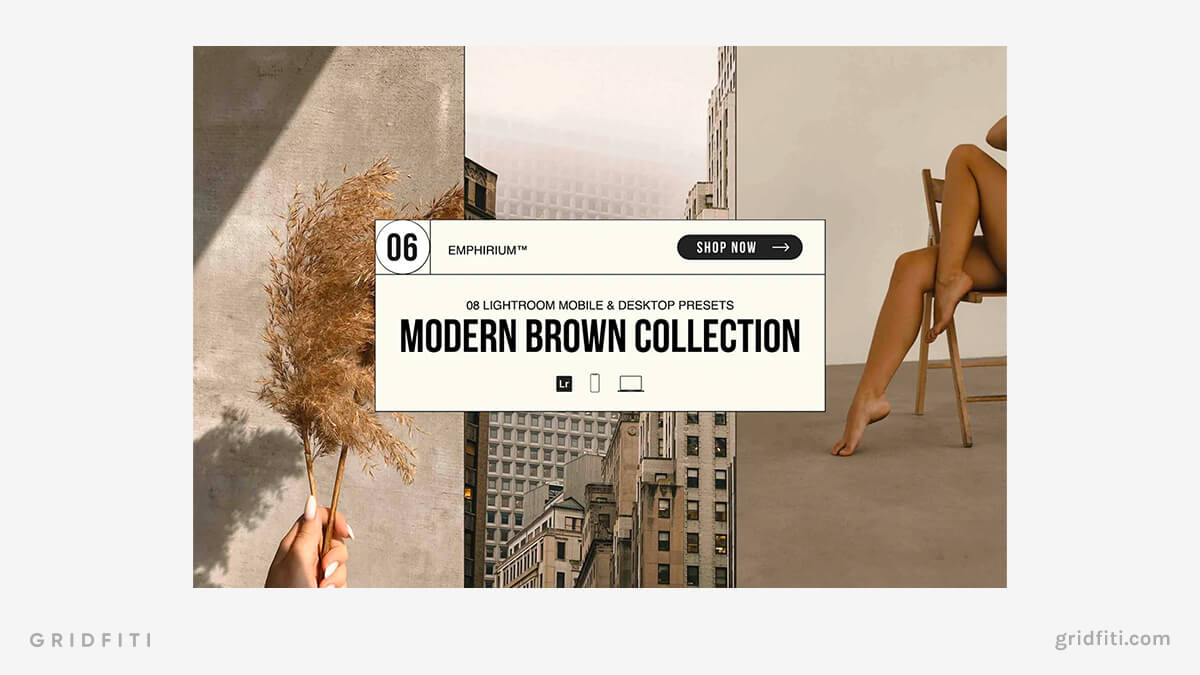 Modern Brown Influencer Presets