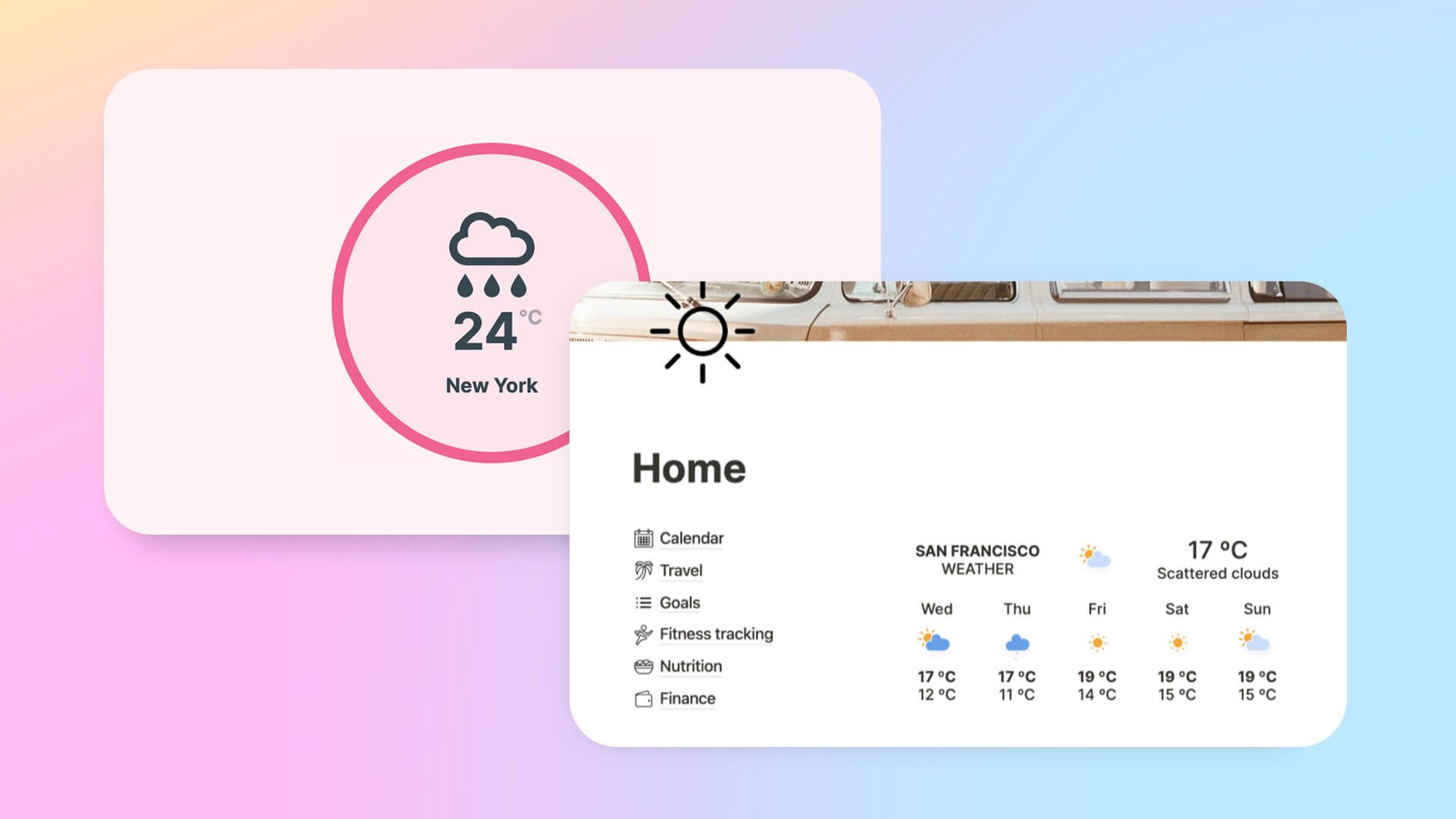 The 5 Best Notion Weather Widgets How To Add Them Gridfiti