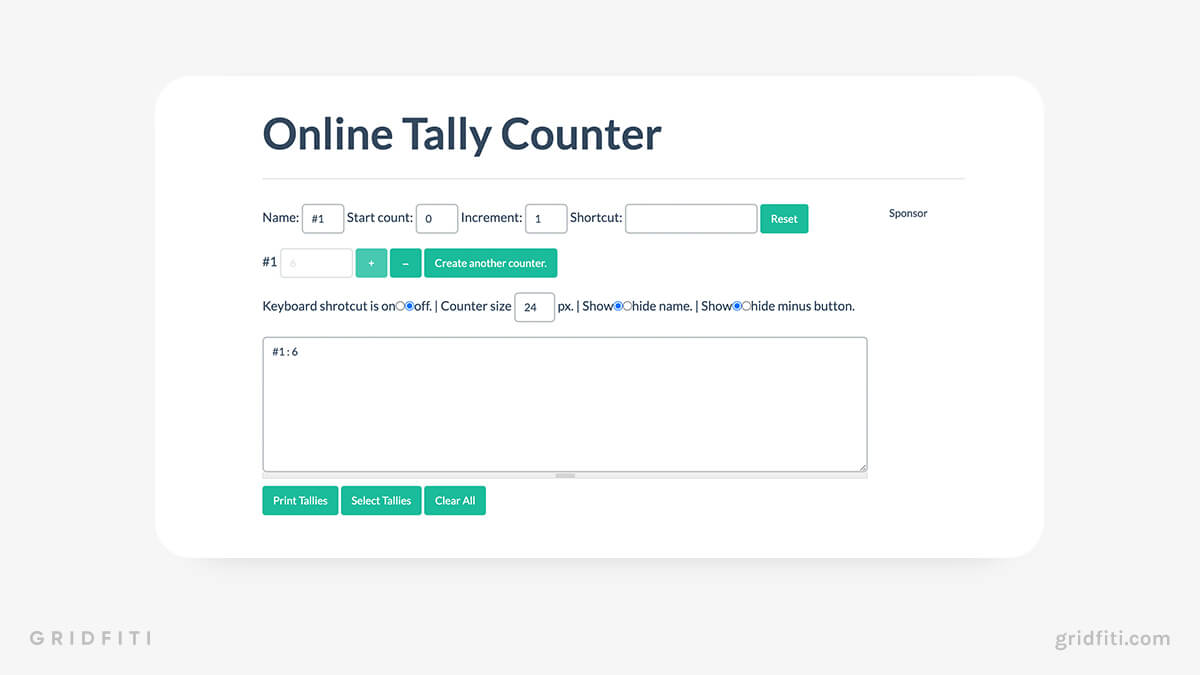 Online Counter - Online Tally Counter Tool