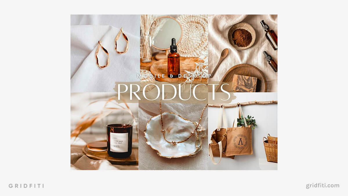 Light & Airy Product Photos