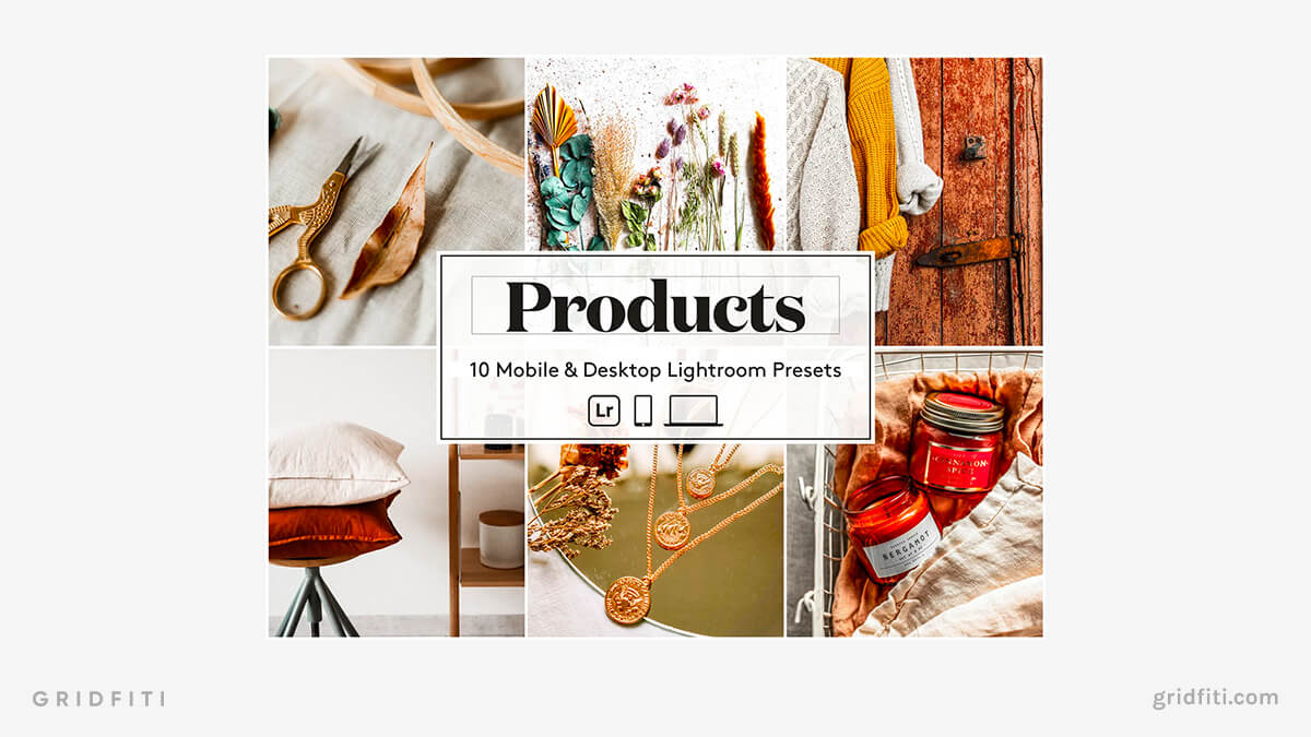 Warm Product Photo Presets