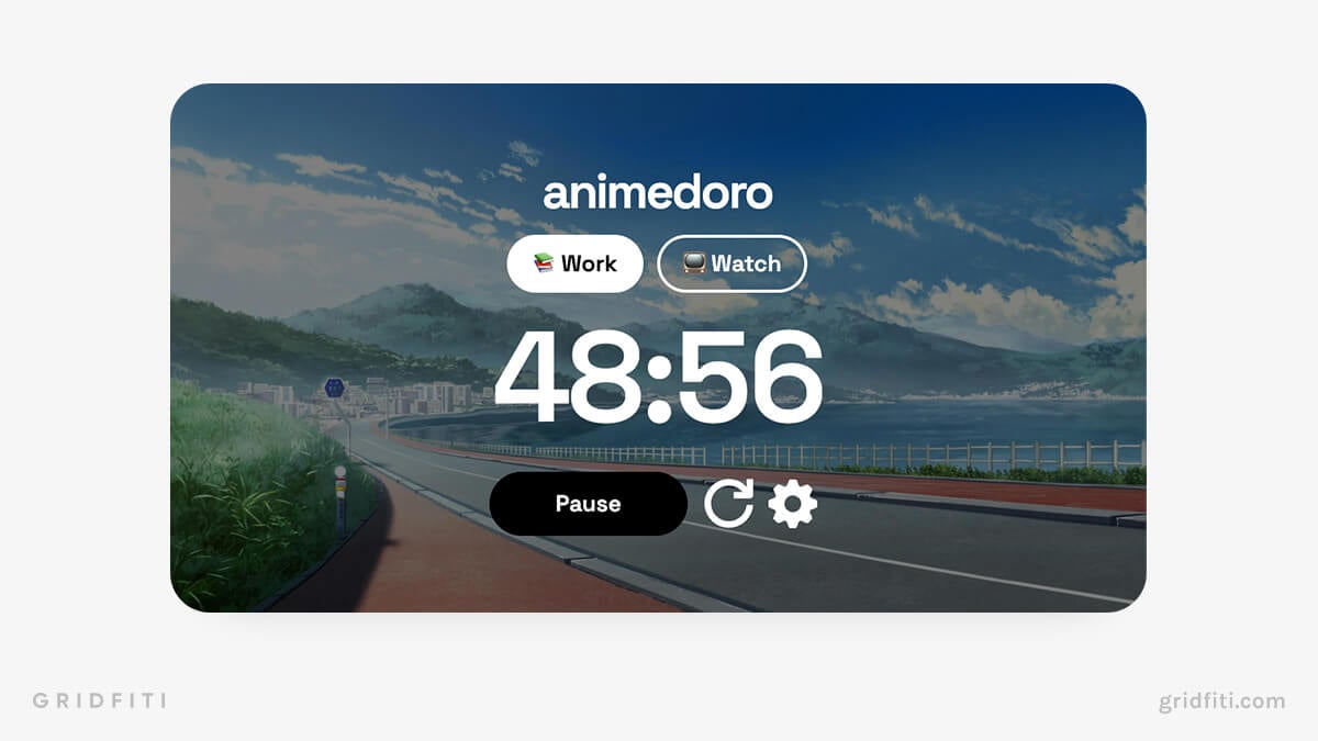 Animedoro Study Timer Website