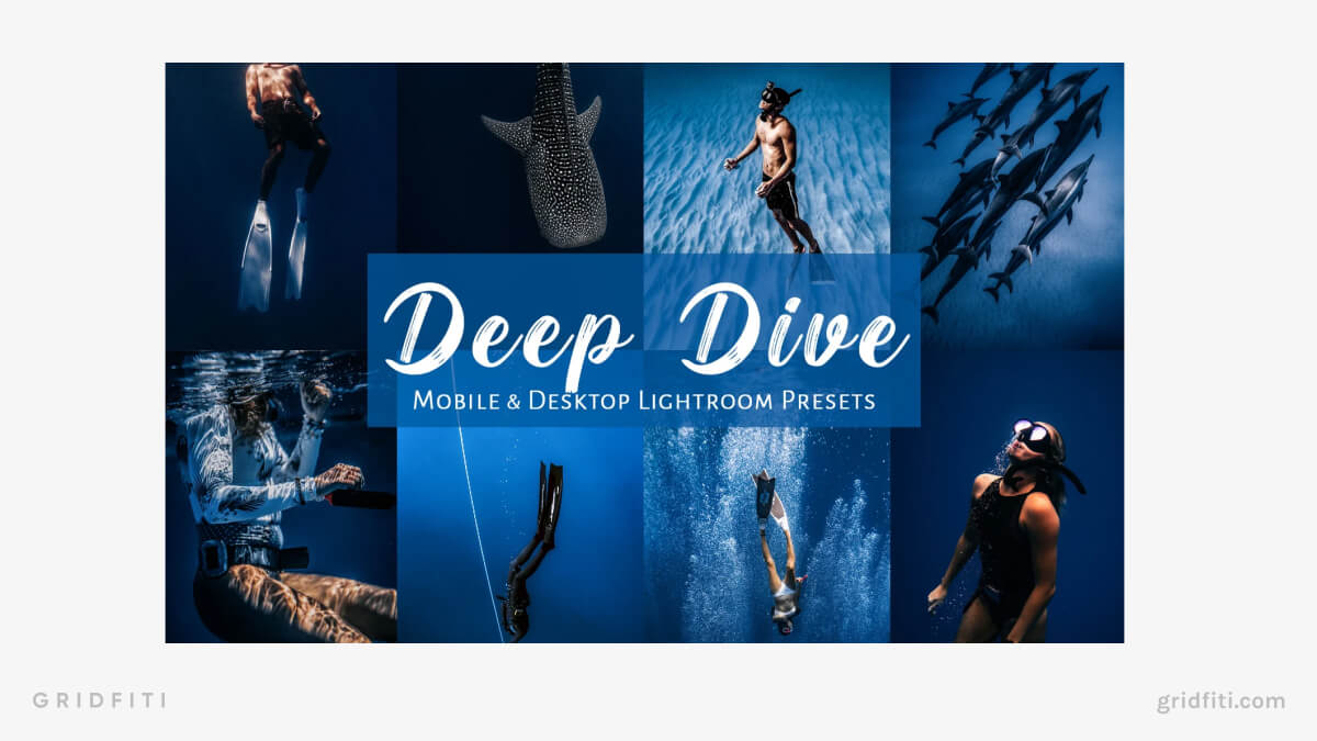 Deep Dive Underwater Lightroom Presets