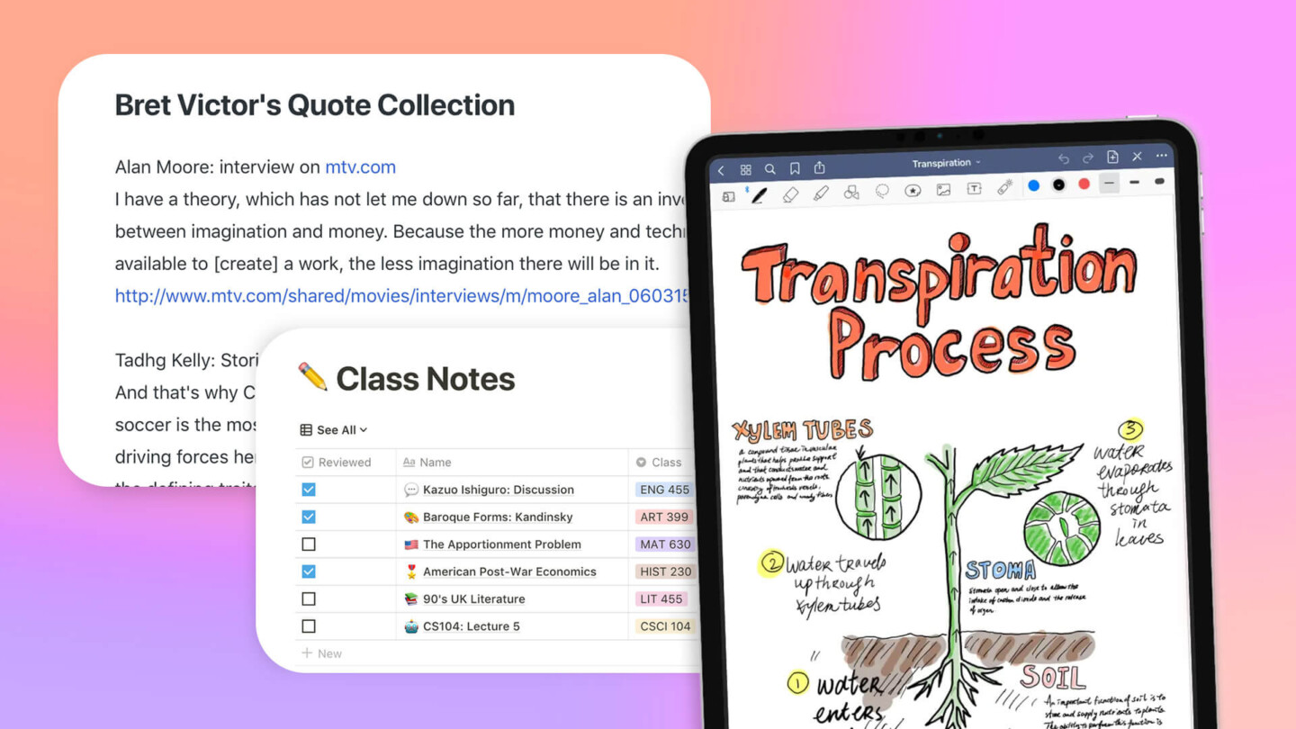 Aesthetic Note-Taking Apps