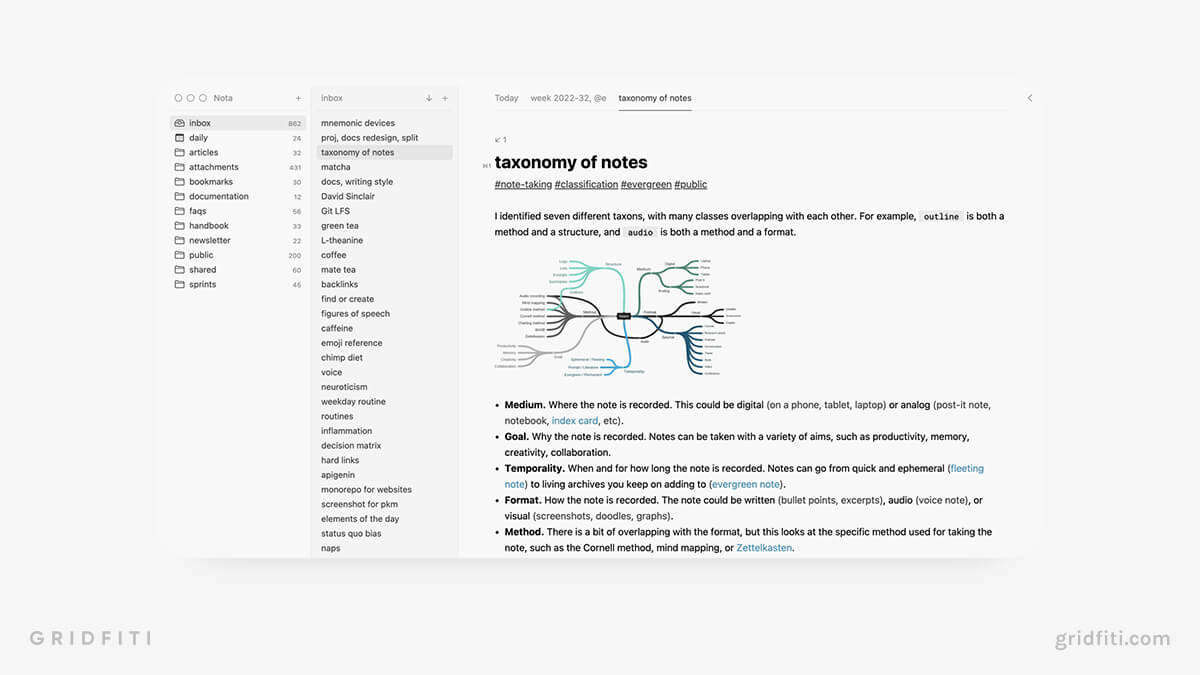 Nota Aesthetic Notes App