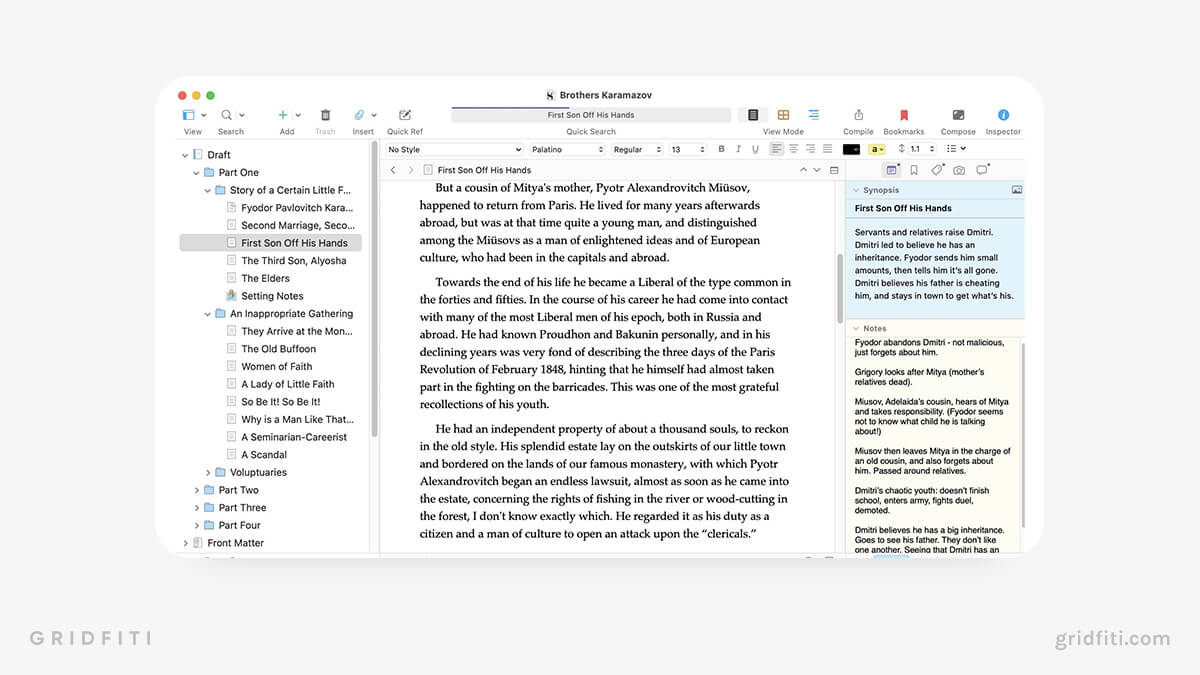 Scrivener for Notes