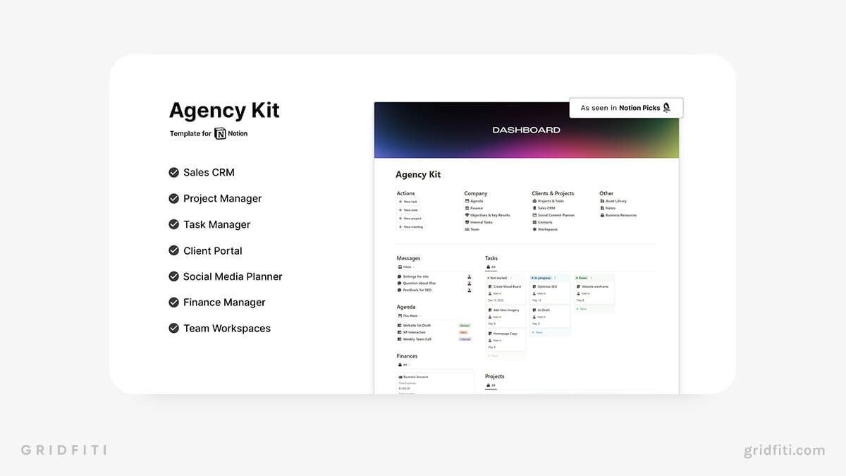 Notion Agency Kit with Client Templates