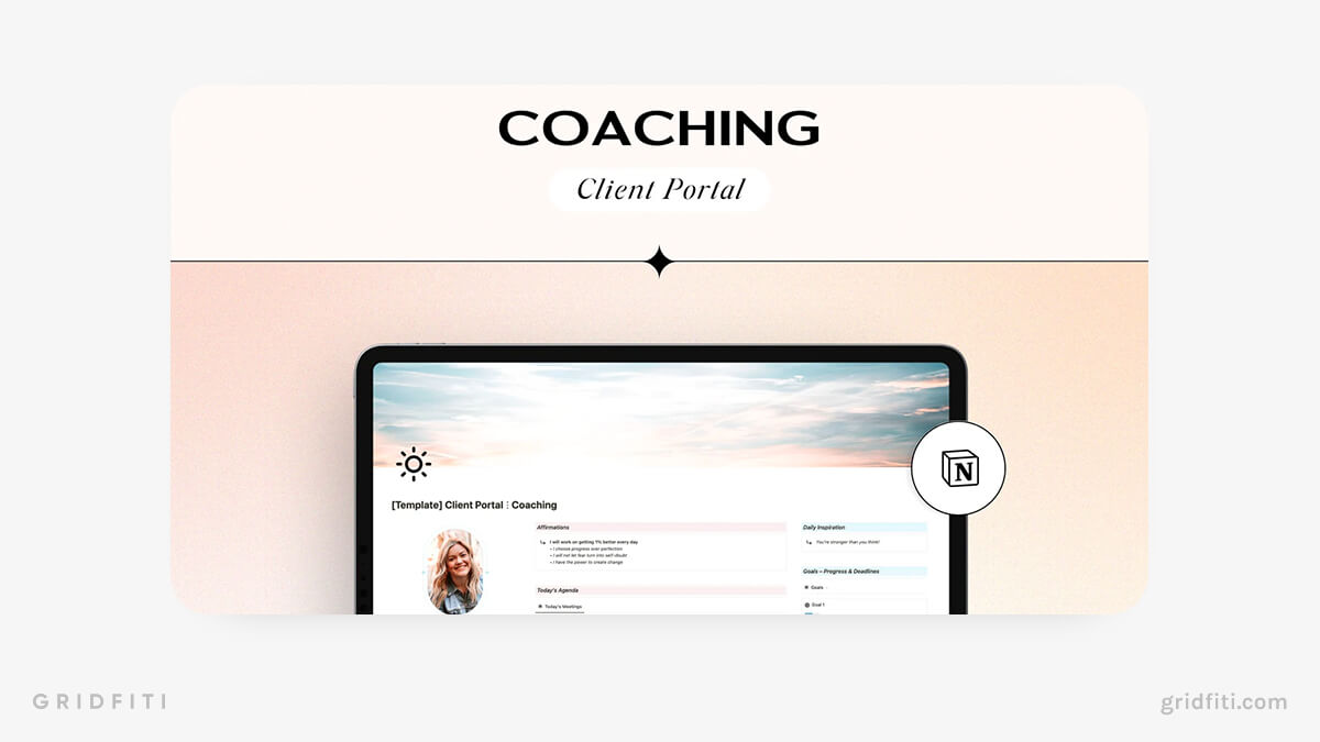 Notion Client Portal for Coaches
