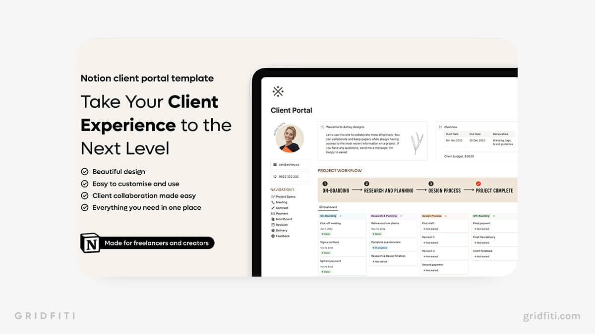 Notion Client Portal Template