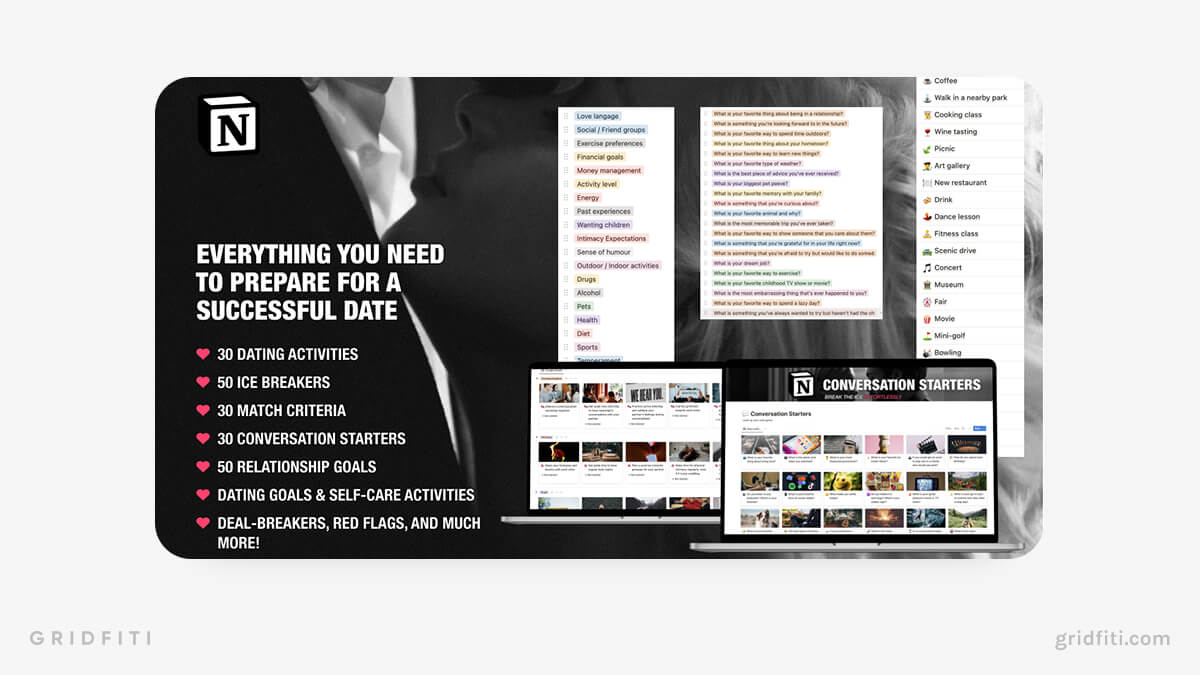 Notion Dating Organizer Template