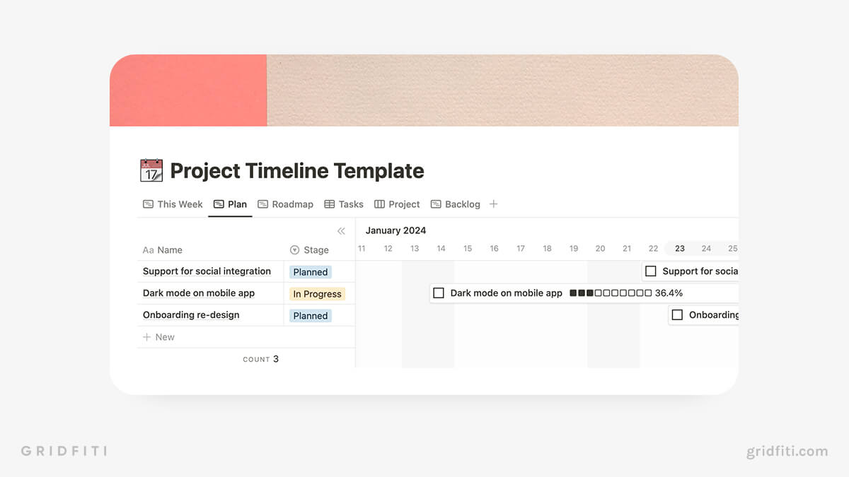 Project Timeline Roadmap Template