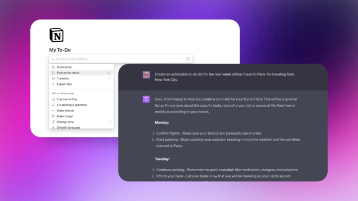 Notion AI vs. ChatGPT