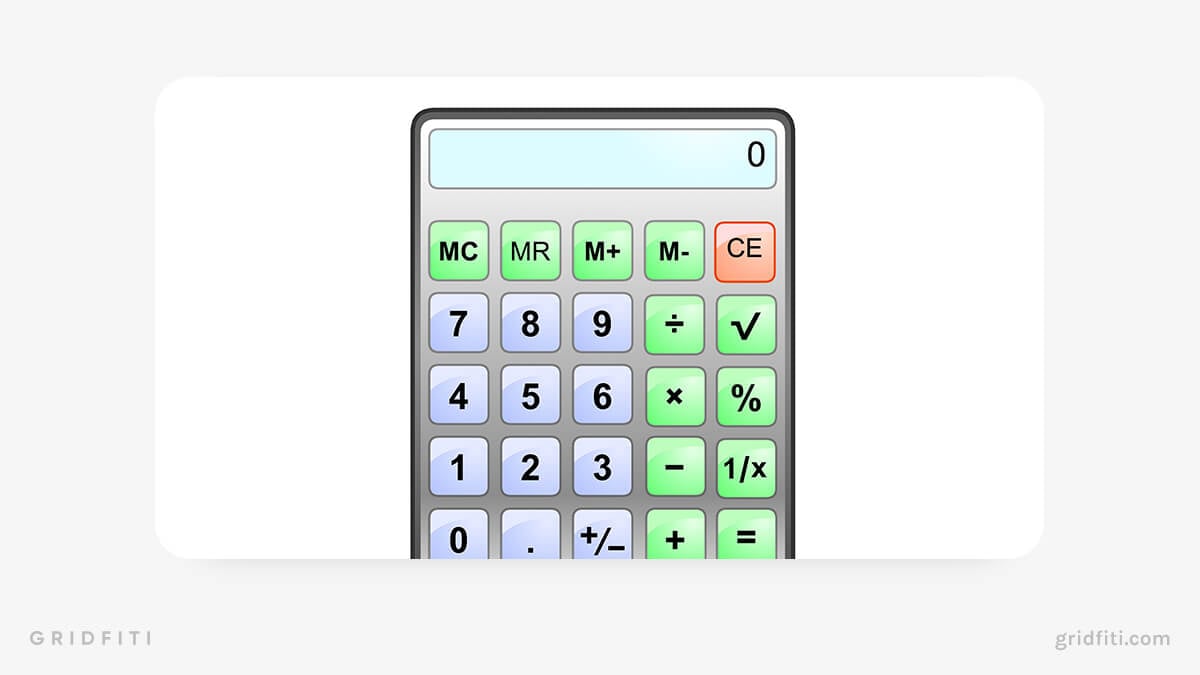 Simple Notion Calculator Widget